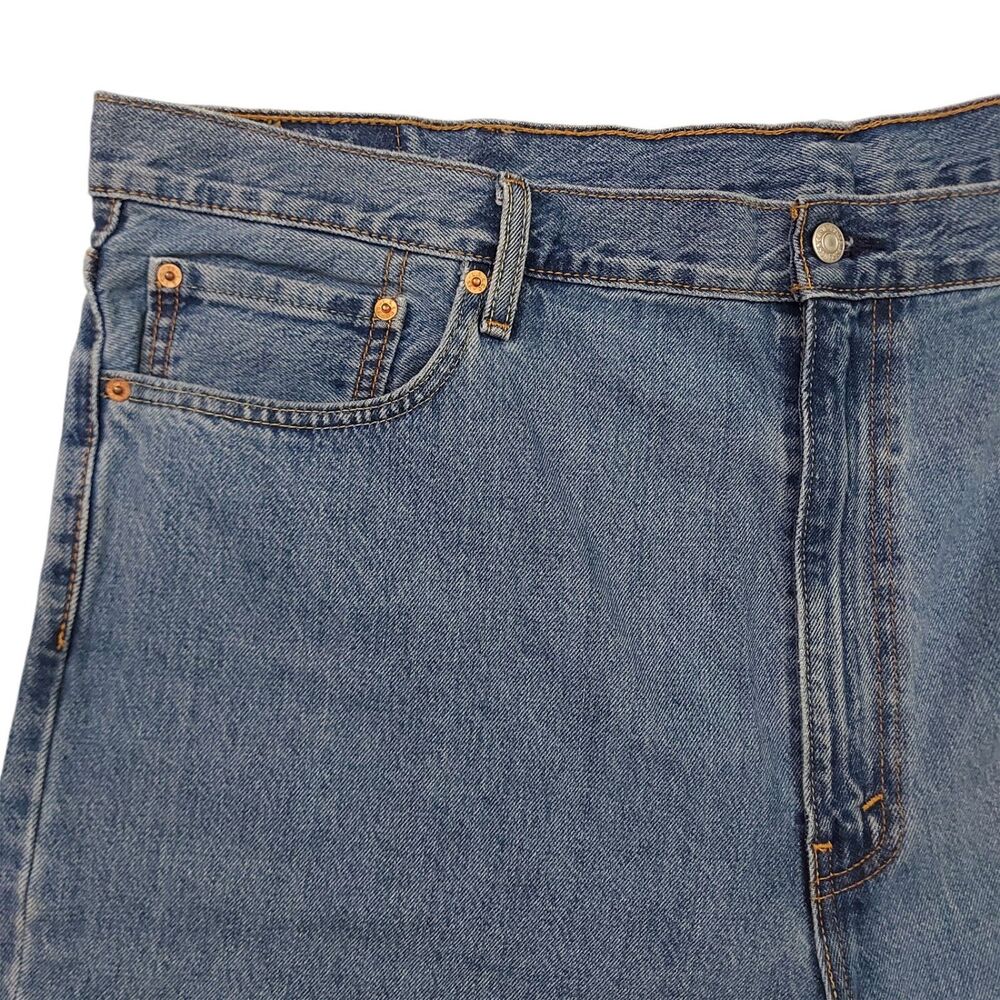 Levi's Jean Shorts Mens 44 Blue Denim Casual Skater Loose Baggy Retro Skater - Picture 3 of 11